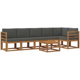  Set vanjskih sofa 7 kom. Prirodna i antracit | shoptok.hr