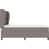  Box Spring postelja z vzmetnico - Taupe, 140x200 cm, Tkanina, (22053061) | Shoptok.si