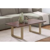 MID.YOU KLUBSKA MIZA, zlate barve, barva oreha | Shoptok.si