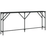  Konzolni stol crni 180 x 23 x 75 cm od konstruiranog drva | shoptok.hr