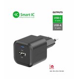 Swissten punjač za AC220, 12W, 1xUSB-C, 1xUSB-A, Smart IC, 2.4A, crni | shoptok.hr