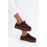Boto Women's Snow Boots Platform with Velcro Chocolate Jorielle | shoptok.hr