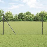 vidaXL heksagonalna ograja siva 1.4x10 m jeklo, stebri ograje 7 kos sivi Ø32 mm 190 cm pocinkano jeklo Cene