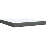 vidaXL Okvir kreveta s oprugama i madrac svjetlosivi 180x200cm tkanina | shoptok.hr
