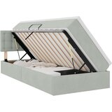  Postelja s shranjevanjem Svetlo siva 90 x 190 cm Žamet, (5000100664) | Shoptok.si
