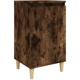 Maison Chic Nočna omarica - Nočna miza dimljeni hrast 40x35x70 cm inženirski les, (21687189) Cene