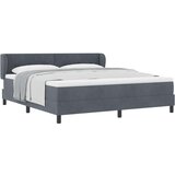 Box Spring krevet s madracem tamno sivi 180x200 cm baršun | shoptok.hr