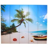Furnova Zložljiv paravan 200x170 cm plaža, (21929679) | Shoptok.si