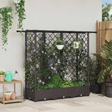  Povišeni krevet s mrežom i krovom Smeđa 164 x 40 x 123 cm PP | Eponuda.ba