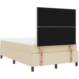  s opruga kutije s uzglavljem Krema 120 x 190 cm tkanina | shoptok.hr