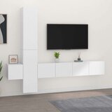  5-dijelni set TV ormarića bijeli od konstruiranog drva | shoptok.hr