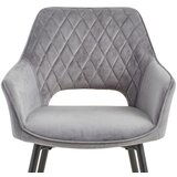 MID.YOU NASLANJAČ, les, kovina, tekstil črna, temno siva | Shoptok.si