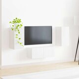  Komplet TV omaric 6 pcs Bela Konstruiran les - - Bela - 96.31 - 98 x 31 x 29,5 cm - 2025-vidaXL-Uvoz_2 | Shoptok.si
