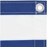 Balkonski zastor bijelo-plavi 120 x 300 cm od tkanine Oxford | shoptok.hr