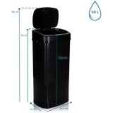 MID.YOU Koš Za Smeti Clean Vi, 68 L, Črna, S Senzorjem | Shoptok.si