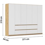 Rauch Möbel omara s klasičnimi vrati, bela, hrast artisan | Shoptok.si