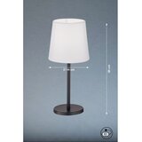 Fischer & Honsel Črna/bela namizna svetilka s tekstilnim senčilom (višina 30 cm) Eve – | Shoptok.si