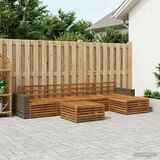  Set vanjskih sofa 6 kom. Prirodna Čvrsto drvo akacije Cijene
