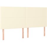  Okvir za krevet s uzglavljem krem 200x200 cm od umjetne kože | shoptok.hr