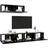 vidaXL TV omarice 3 kosi črna iverna plošča | Shoptok.si