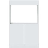 vidaXL Visoka omara bela 63x33x100 cm inženirski les | Shoptok.si