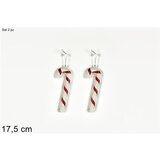 Dekoracija ŠTAPIĆI SET 2/1 17,5 CM BIJELA CRVENA | Eponuda.ba