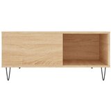  Stolić za kavu boja hrasta 80x80x36,5 cm konstruirano drvo | Shoptok.si