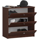 AKORD Mini Omarica Za Čevlje, 3 Preklopna Vrata, Wenge, (5000332845) | Shoptok.si