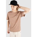 anerkjendt Akkikki Cot/Linen Stripe T-shirt auburn | Shoptok.si