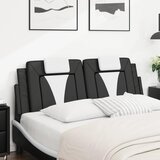  Jastuk za uzglavlje Viana crno-bijeli 137 cm od umjetne kože | shoptok.hr