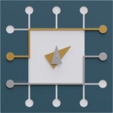 Callea Design Zidni sat MicroChip | shoptok.hr