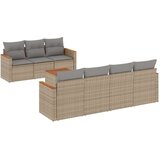  8-dijelni set vrtnih sofa od poliratana s jastucima bež | shoptok.hr