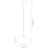  LED luster na sajli VASO LED/4W/230V Ø 18 cm bela | Eponuda.com
