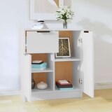  Komoda bela 60x30x70 cm konstruiran les, (21073357) | Shoptok.si