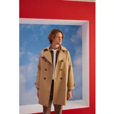 Defacto Regular Fit Polo Neck Lined Trench Coat