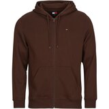 Tommy Jeans Puloverji TJM REG S FLAG ZIP THRU EXT Kostanjeva Cene