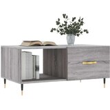 vidaXL Klubska mizica siva sonoma 90x50x40 cm inženirski les | Shoptok.si