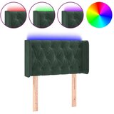 Maison Chic led posteljno vzglavje - vzglavna omarica - nočna omarica temno zeleno 83x16x78/88 cm žamet, (21712361) Cene