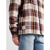 Iriedaily Srajca 'Chillax Lumber' kremna / kraljevo modra / rjava / temno rjava | Shoptok.si