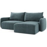 Makamii turkizna raztegljiva/s prostorom za shranjevanje kotna sedežna garnitura (desni kot) kalena – | Shoptok.si