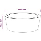  Umivaonik krem Ø 40 x 15 cm mramorni | shoptok.hr