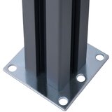  Stupovi za ogradu 3 kom tamnosivi 185 cm aluminijski | Eponuda.ba
