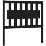  Uzglavlje za krevet crno 95,5 x 4 x 100 cm od masivne borovine | shoptok.hr