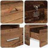  S uzglavljem s ladicama Staro drvo 80 x 200 cm Konstruirano drvo | shoptok.hr