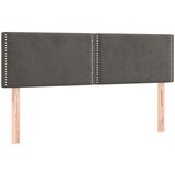  Uzglavlja 2 kom tamnosiva 72 x 5 x 78/88 cm baršunasta | shoptok.hr