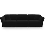 Cosmopolitan Design Crna baršunasti sofa 292 cm Tokyo –