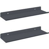  Polica na zidu s policom Zidne 2 pcs Antracit 30 x 9 x 2 5 cm - Antracit 30 x 9 cm 2 | shoptok.hr