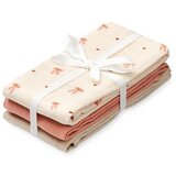 CamCam Copenhagen Rožnate/bež plenice v kompletu 3 ks iz muslina 70x70 cm Bows – Cene