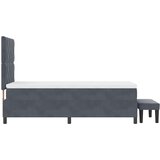  Krevet s opruga kutije Tamno siva 190 x 90 cm Baršun | shoptok.hr
