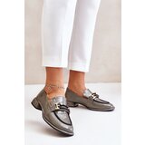 ARTIKER Lacquered Women's Loafers On A Block With Decoration | Shoptok.si